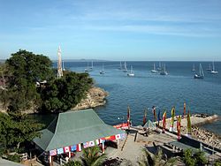 Kupang lighthouse and anchorage